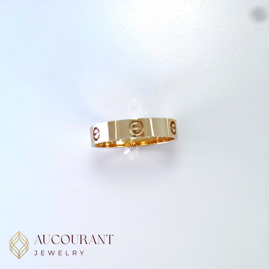 Cincin Emas model Baut Kartir RG(Bold Affection). Emas Rose Gold 17K