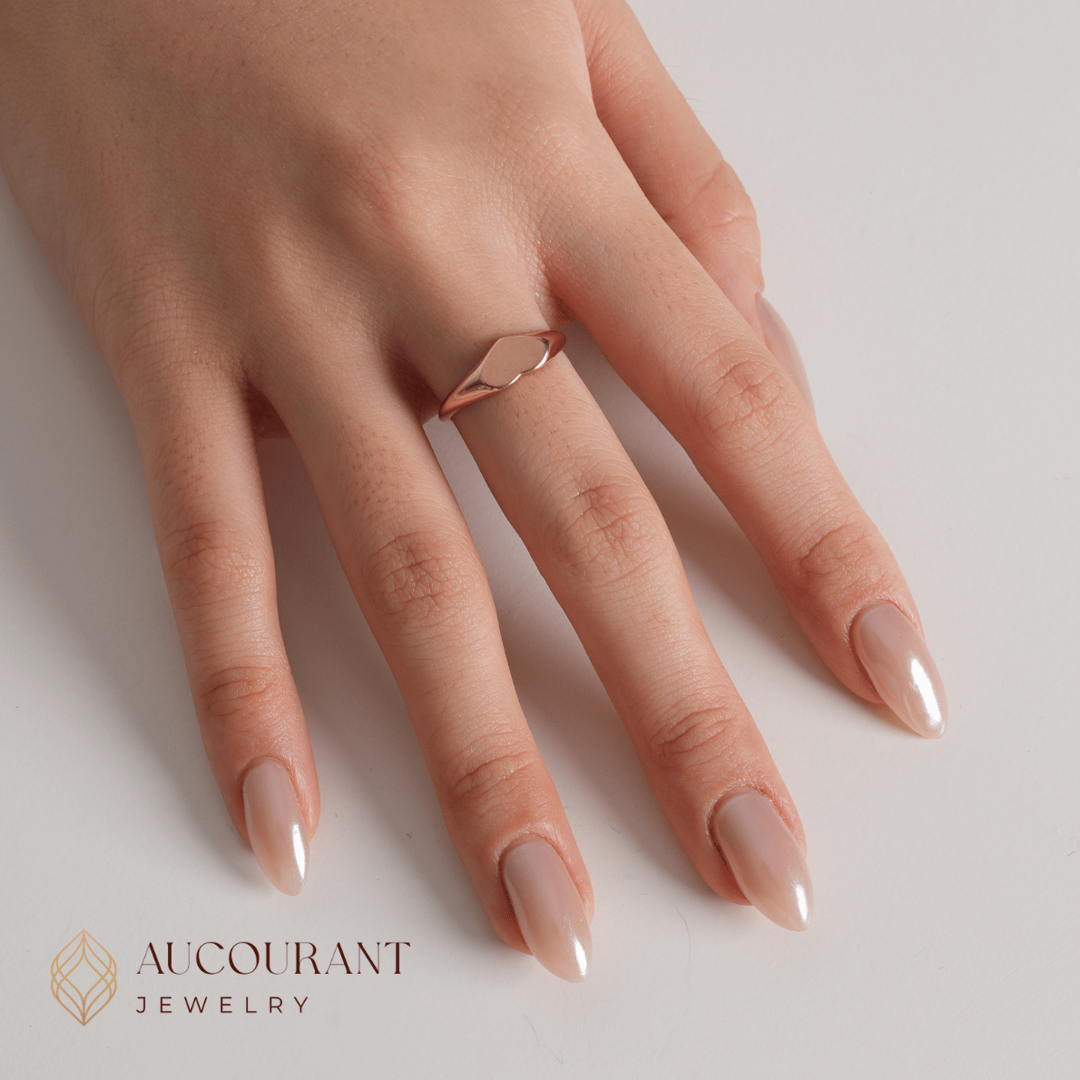 Calla Rose Gold Ring 17K