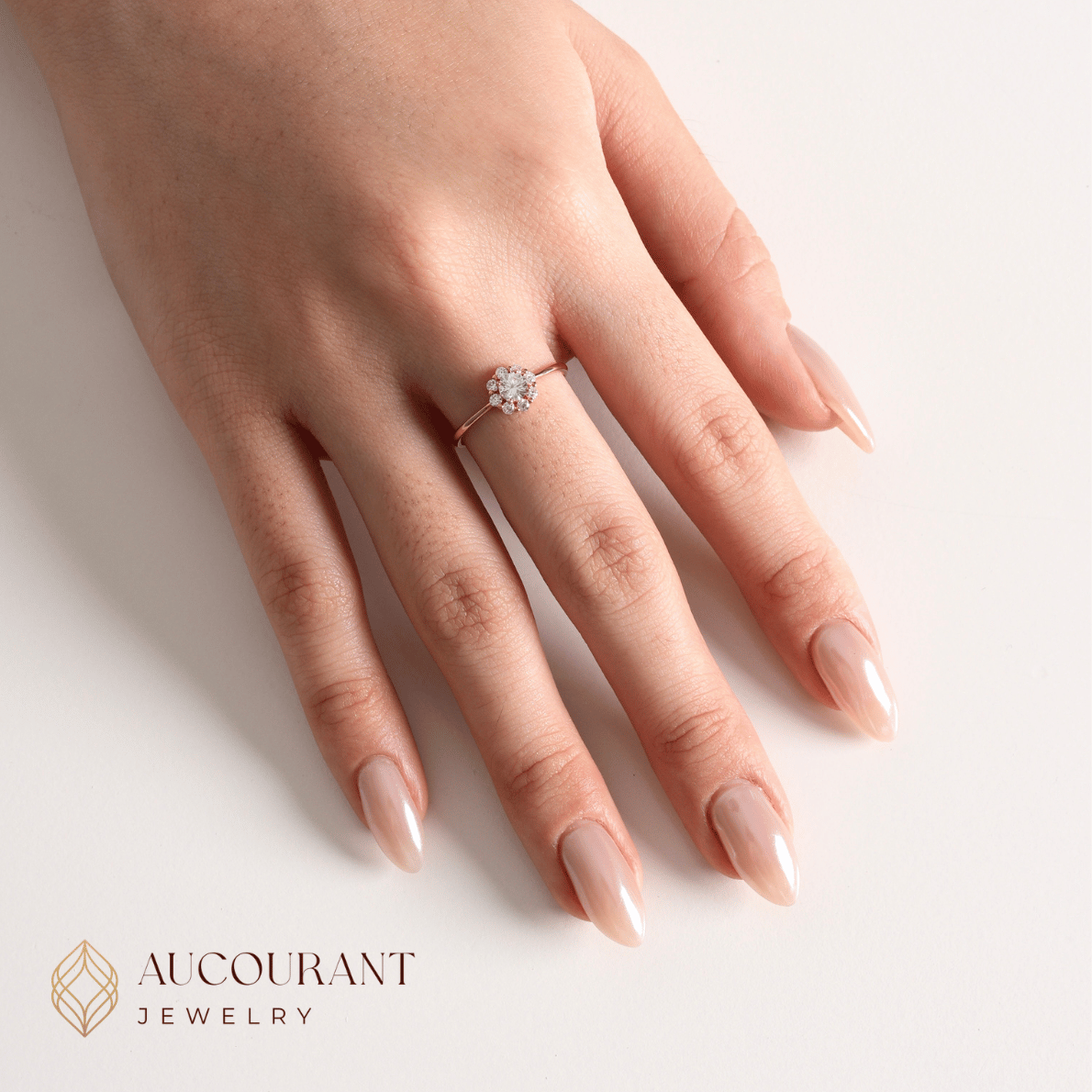 Eloise Rose Gold Ring 17K