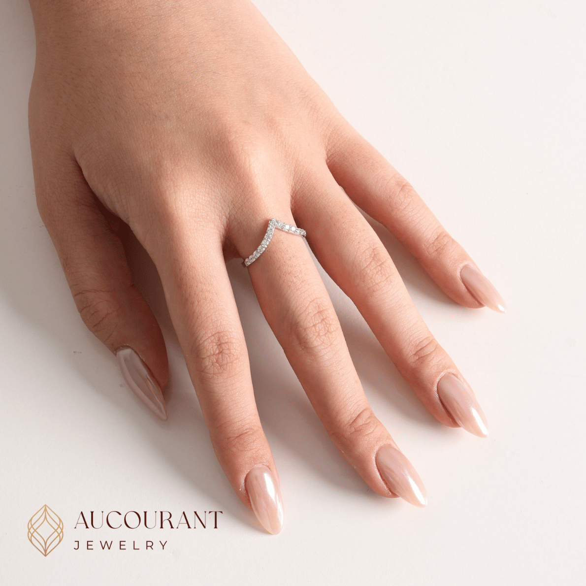 Elvira White Gold Ring 17K