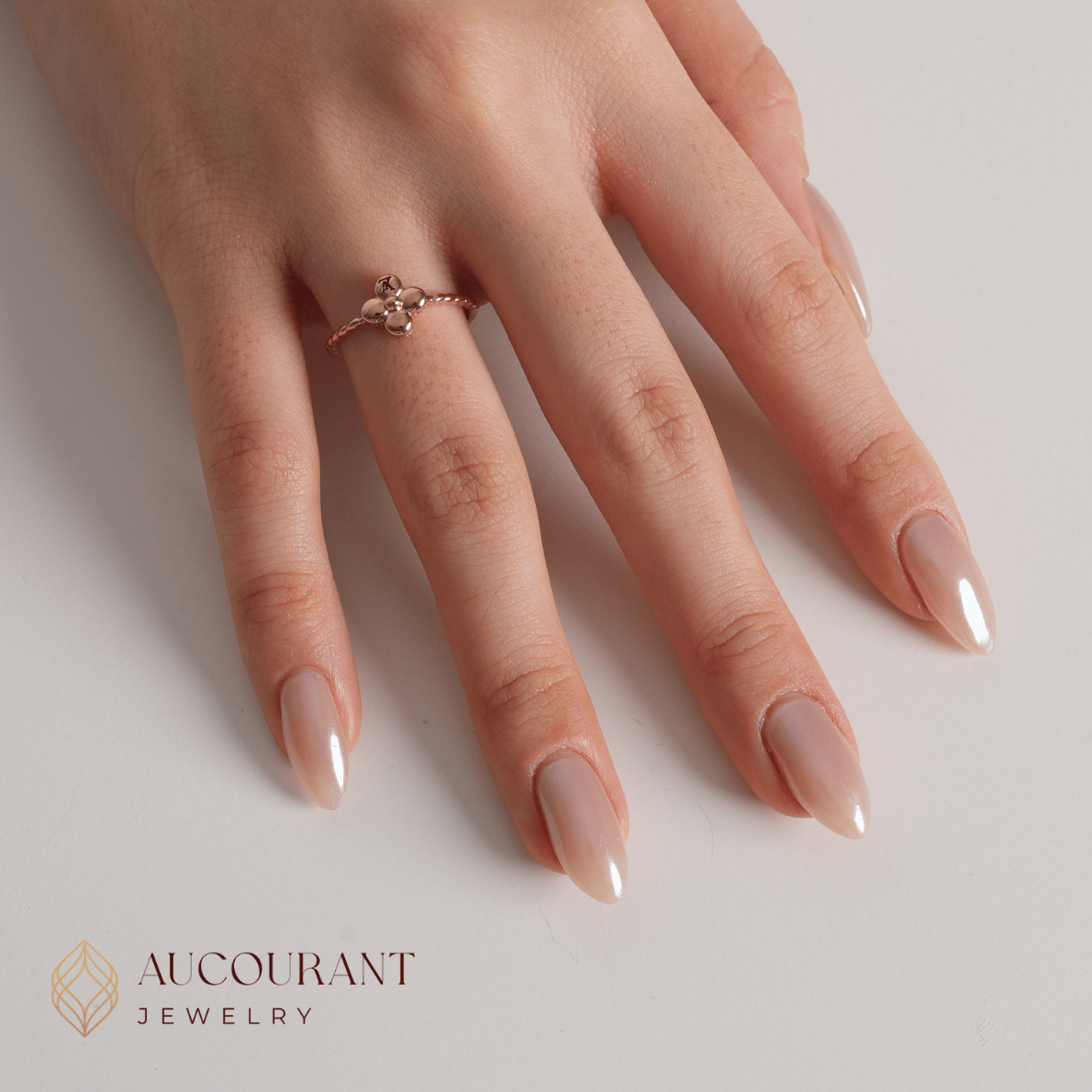 Lavena Rose Gold Ring 17K