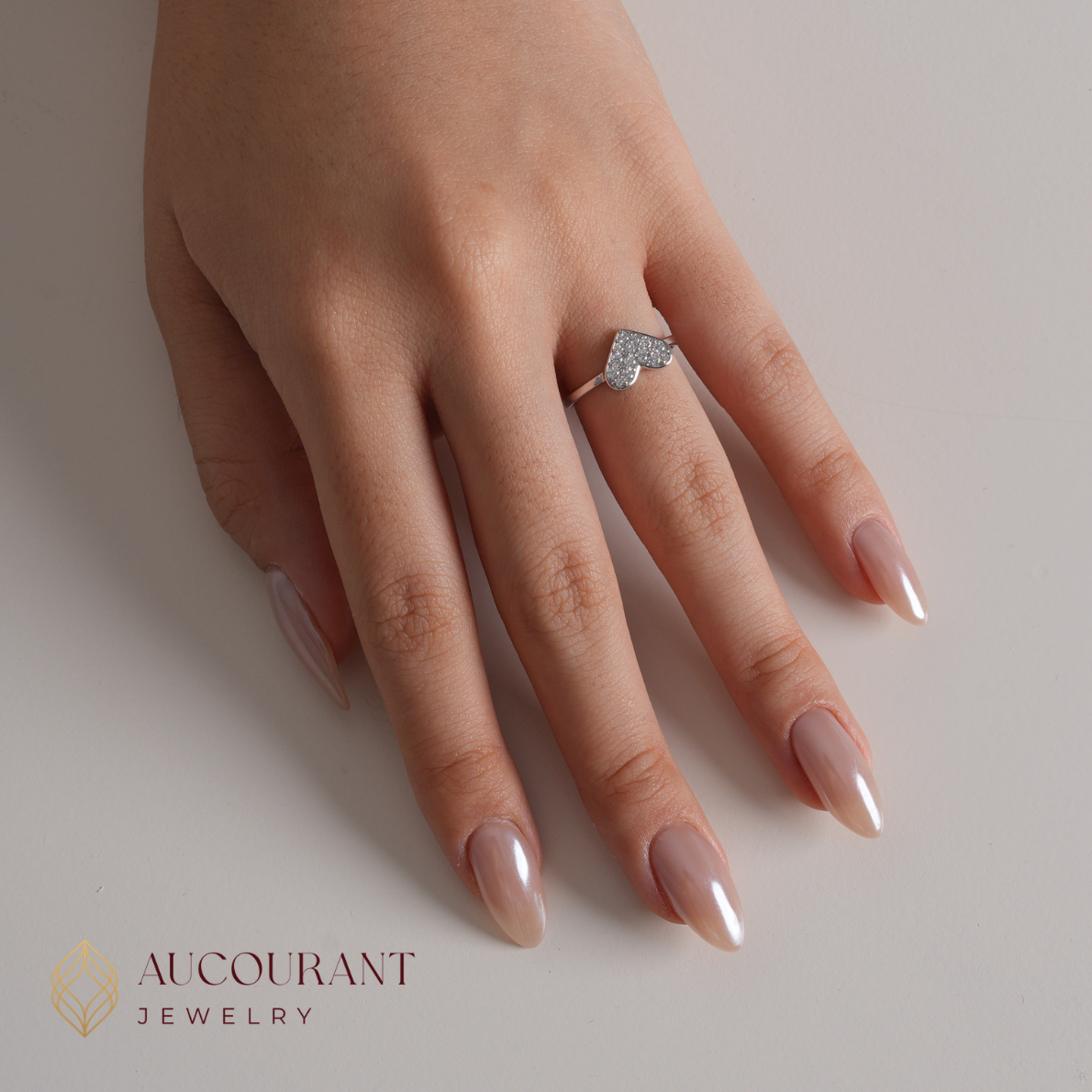 Lovey White Gold Ring 17K