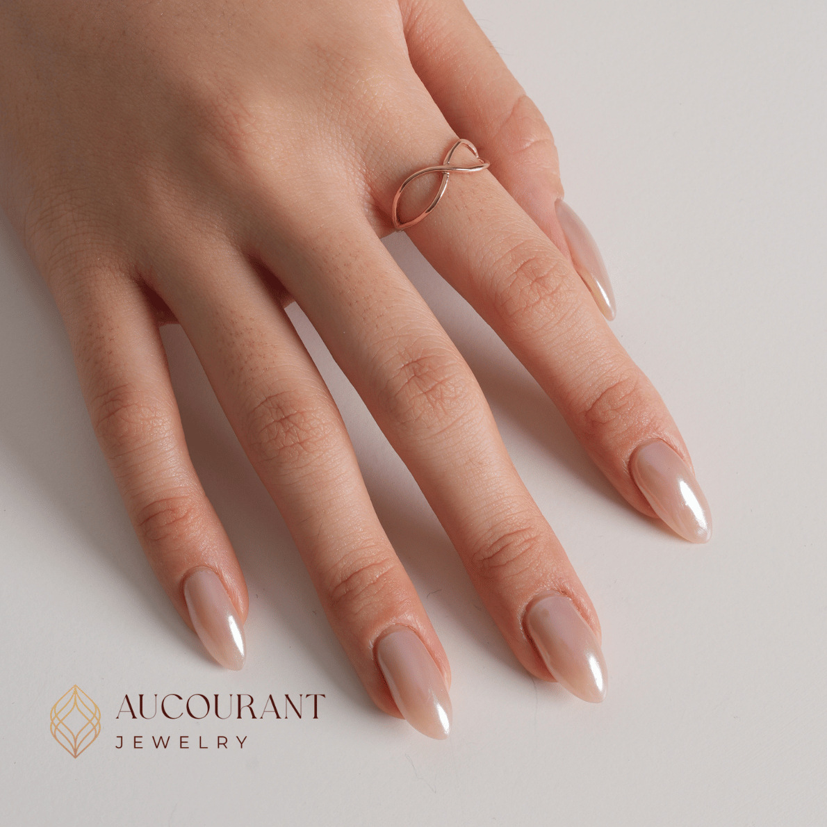Lyra Rose Gold Ring 17K