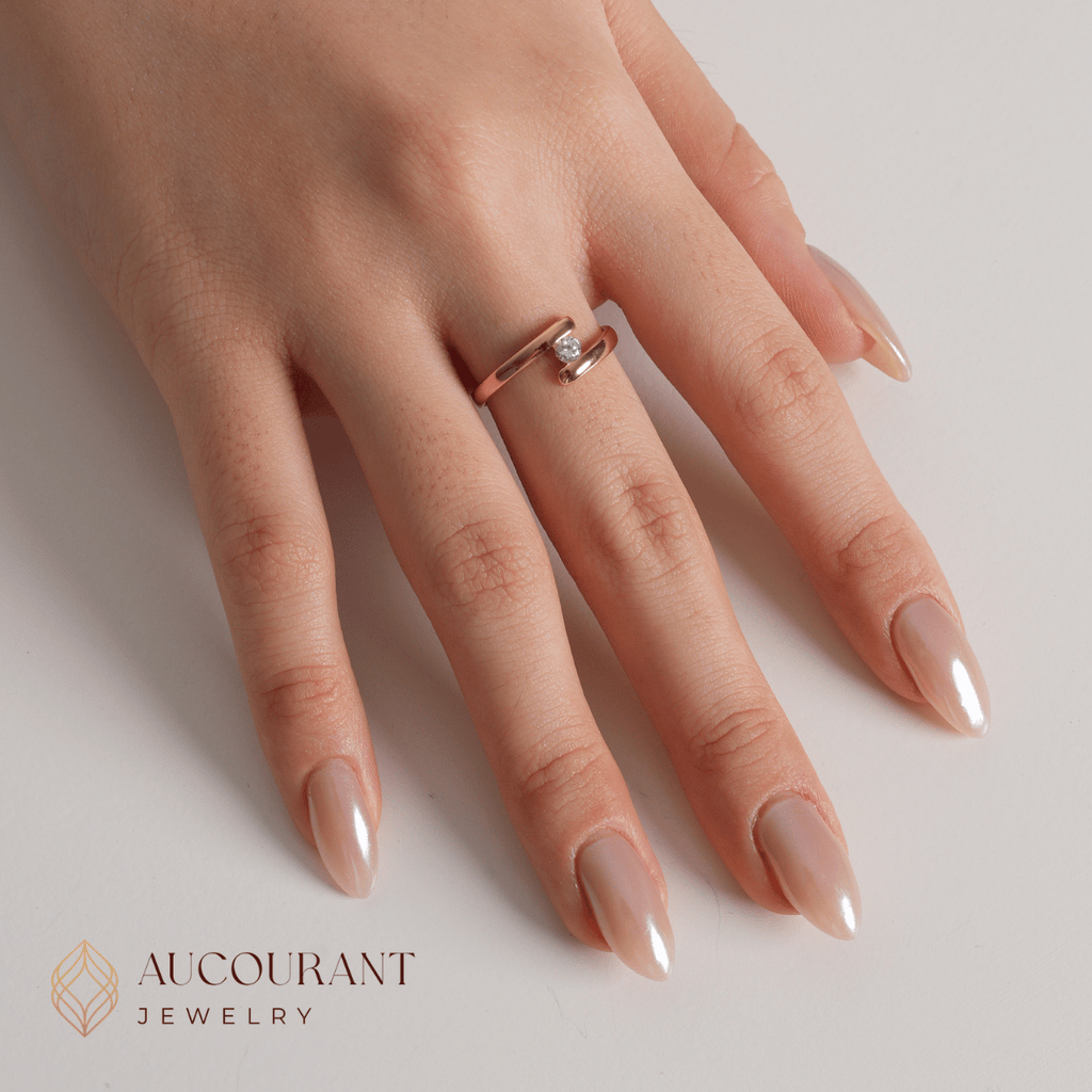 Nola Rose Gold Ring 17K