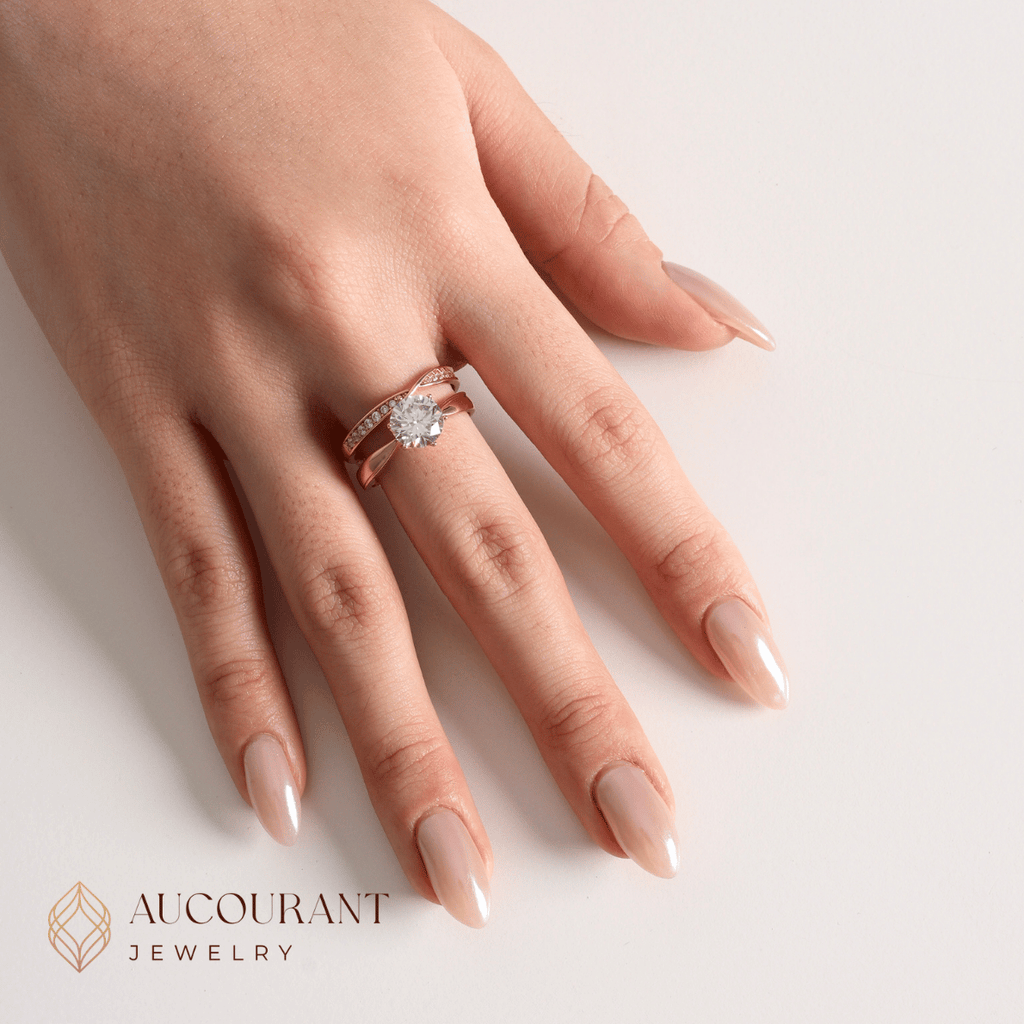 Solana Rose Gold Ring 17K