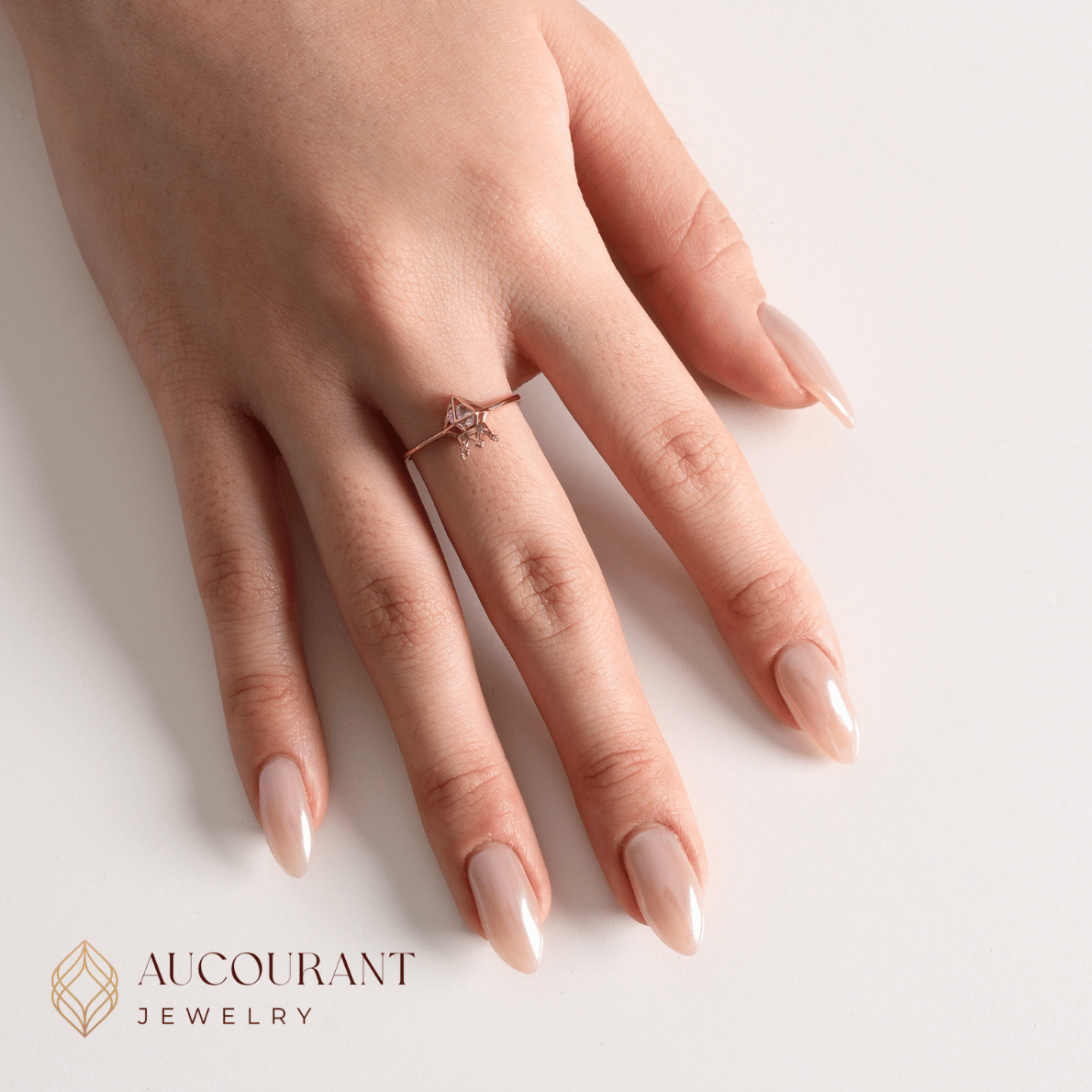 Svea Rose Gold Ring 17K