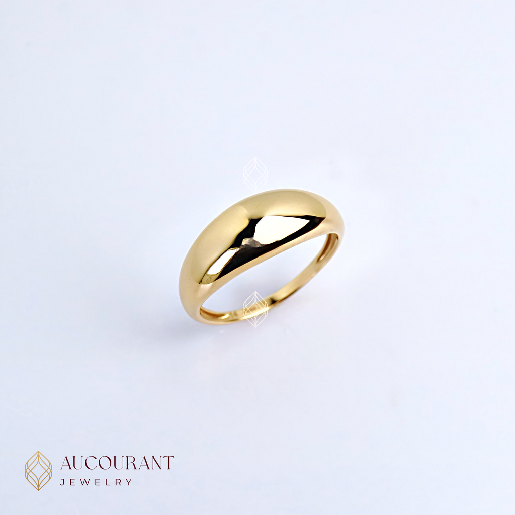 Dome Rose Gold Rings 17K