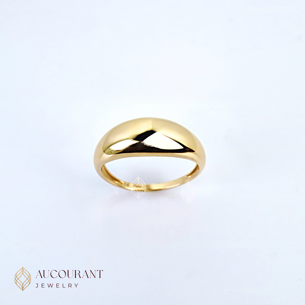 Dome Rose Gold Rings 17K