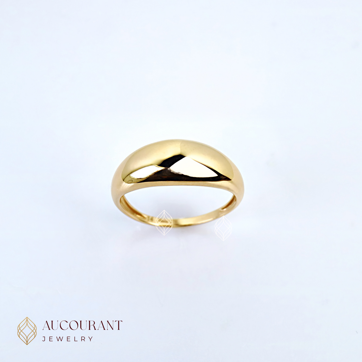 Dome Rose Gold Rings 17K