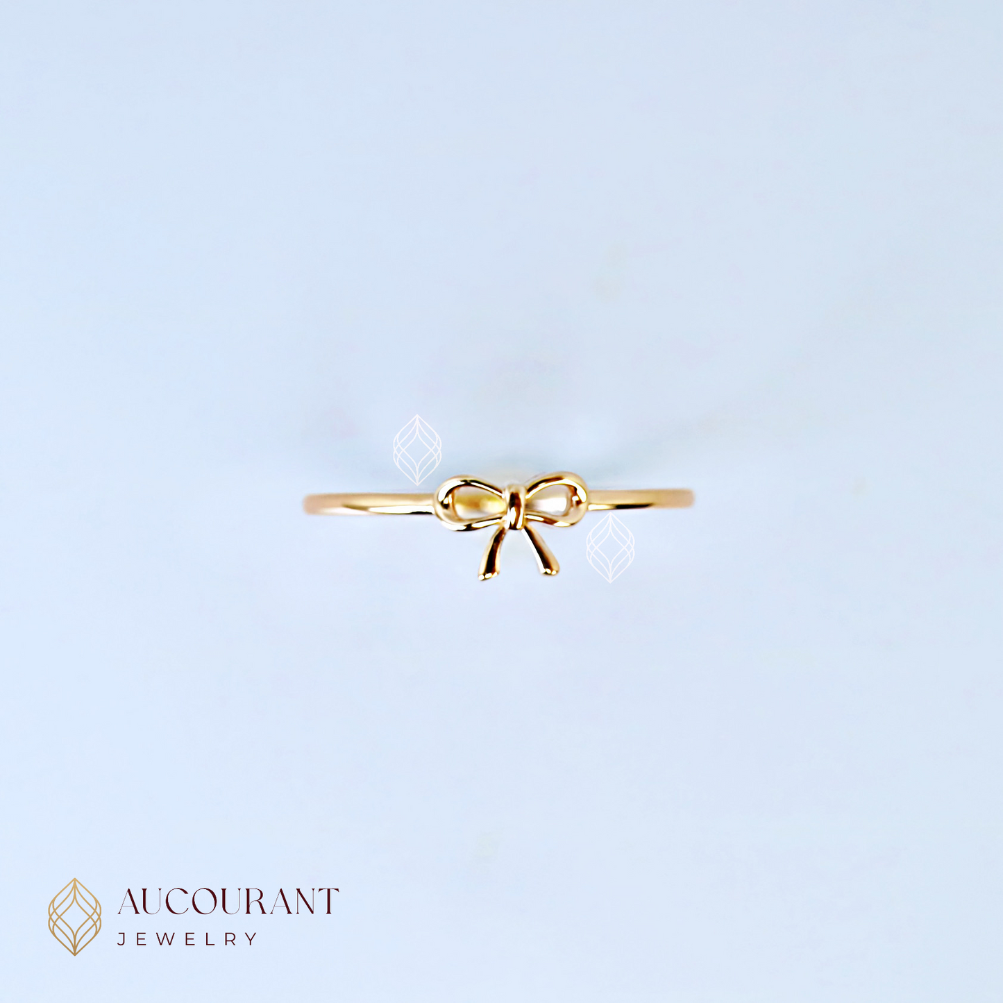 Cincin Emas model Pita(Ribbon). Emas Rose Gold 17k