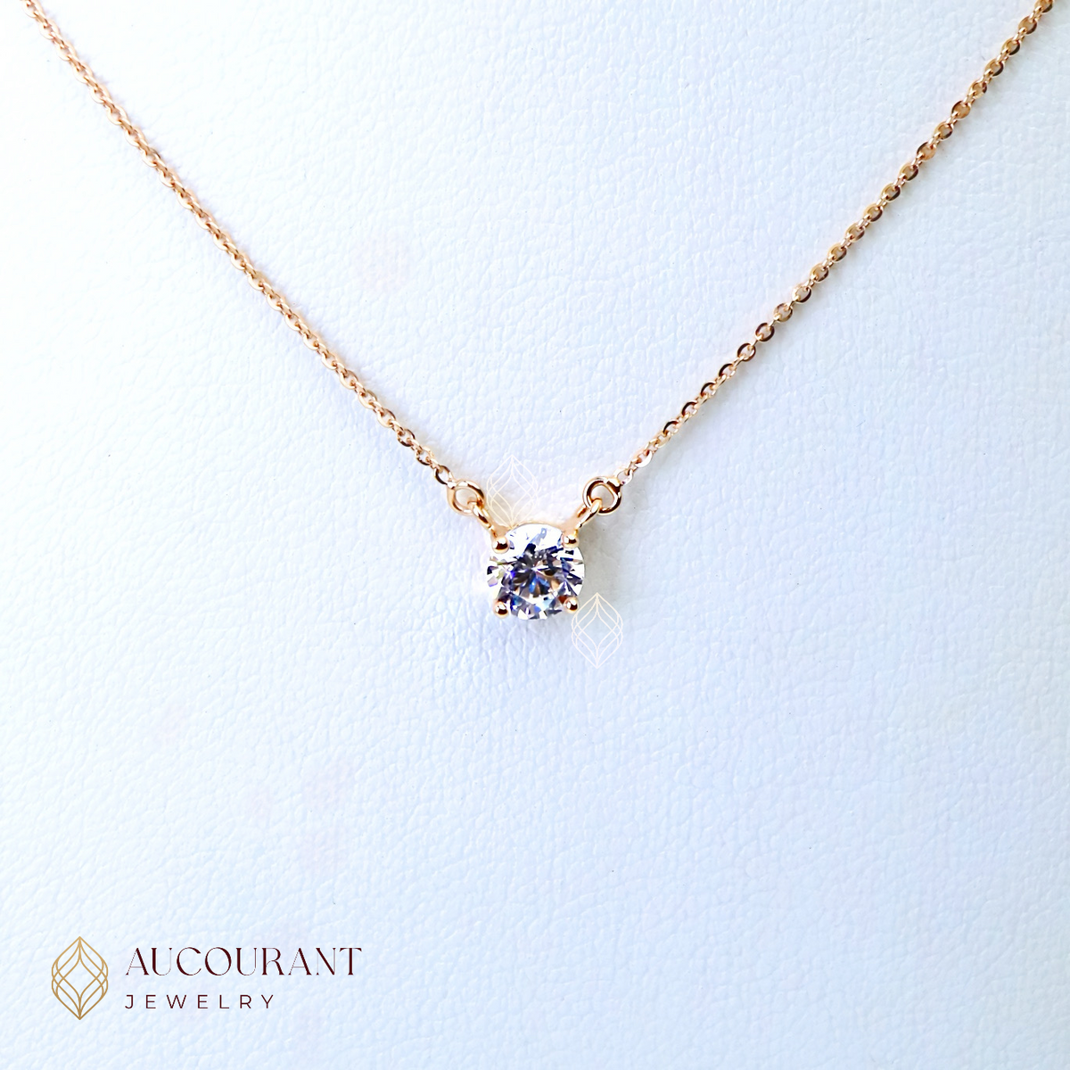 Olina Rose Gold Necklace Pendant 17K