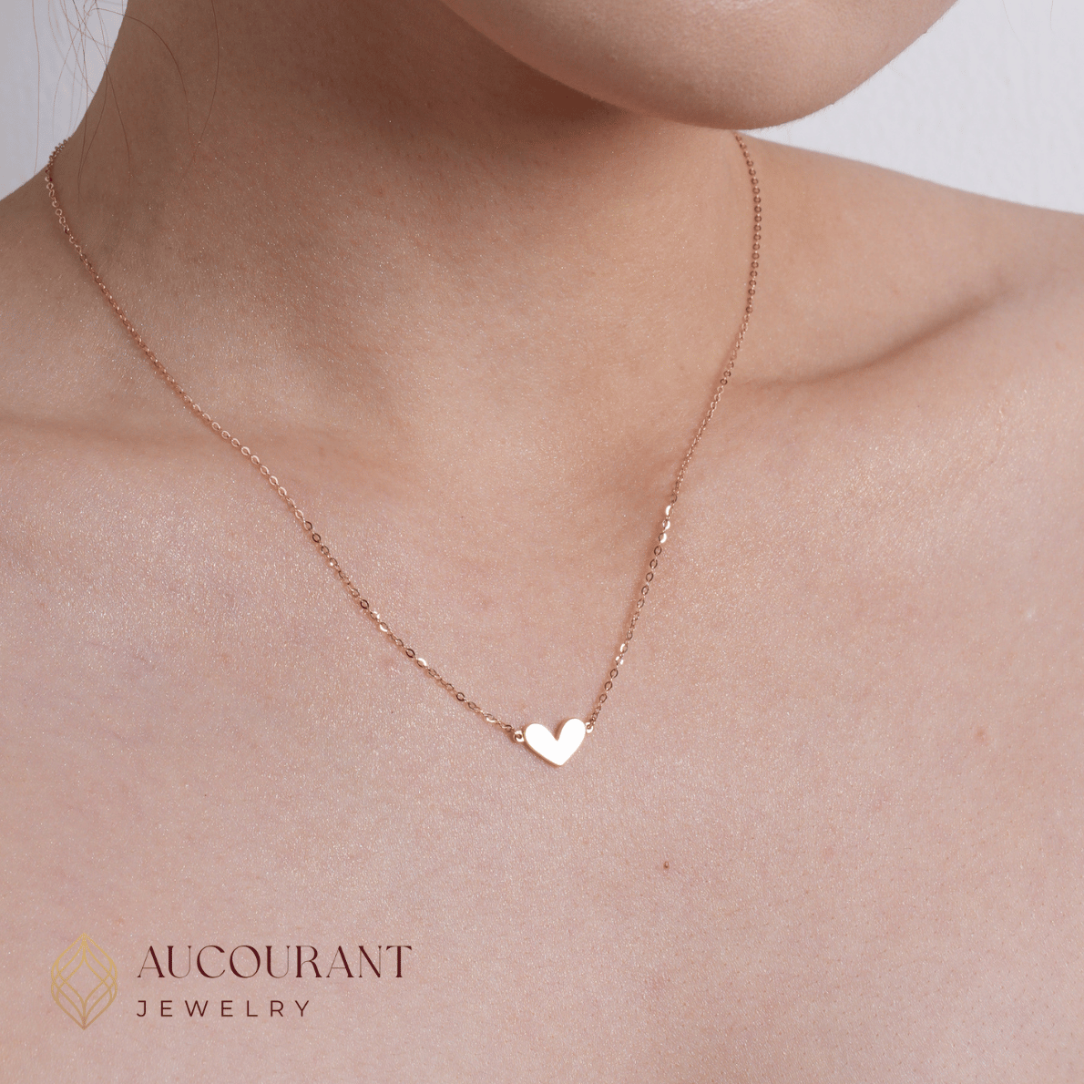 Lovea Rose Gold Necklace Pendant 17K