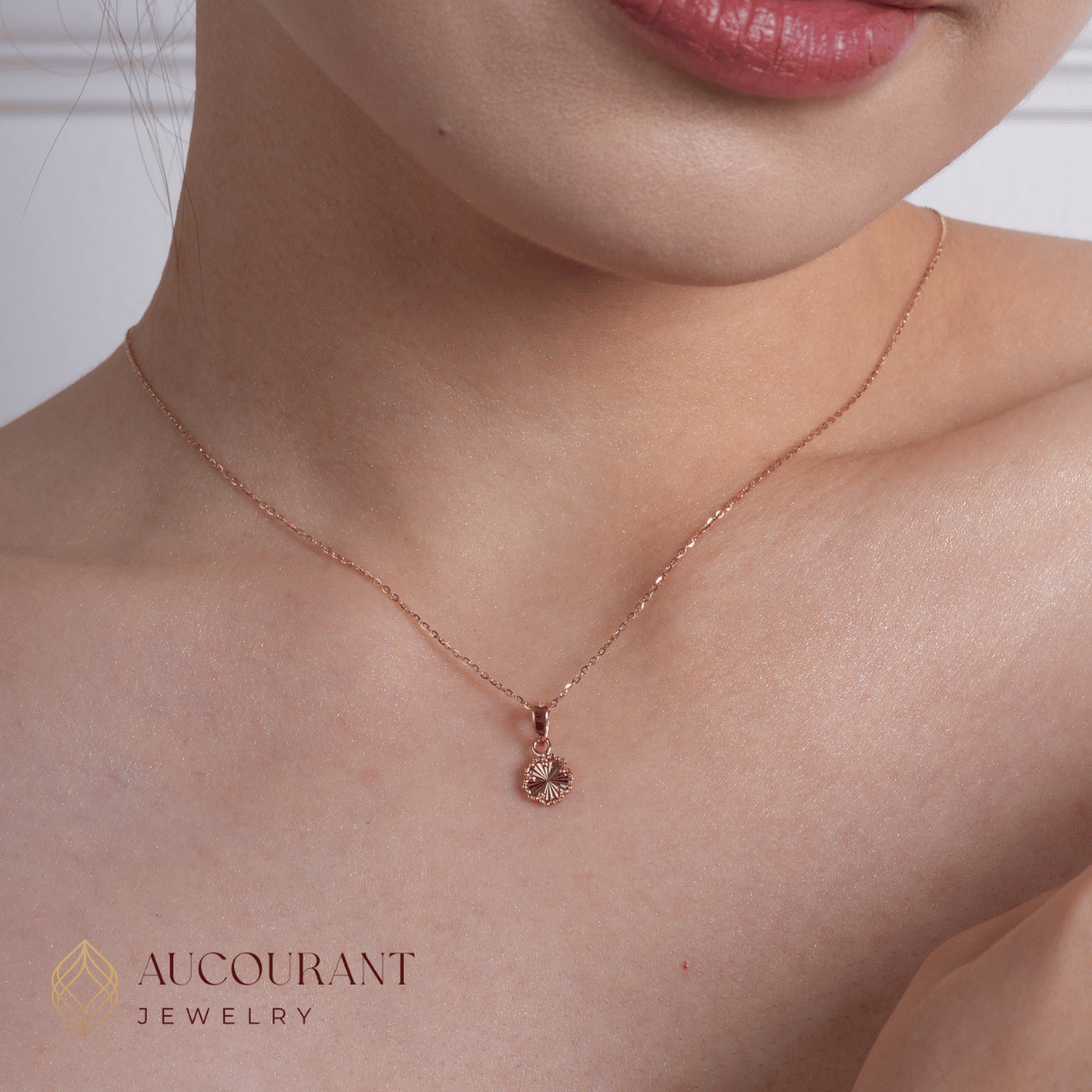 Chiara Rose Gold Pendant 17K