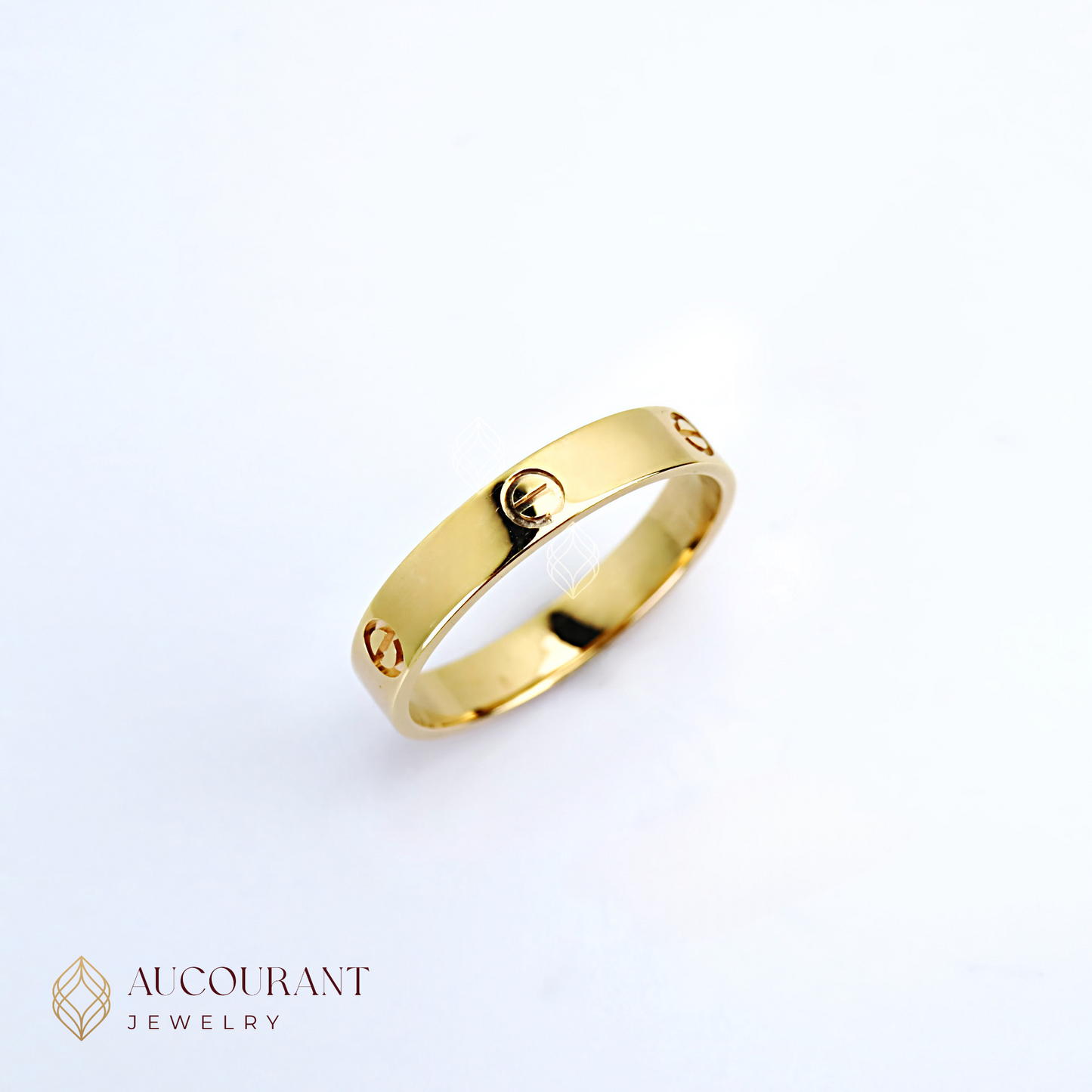 Cincin Emas model Baut Kartir RG(Bold Affection). Emas Rose Gold 17K