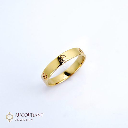 Cincin Emas model Baut Kartir RG(Bold Affection). Emas Rose Gold 17K