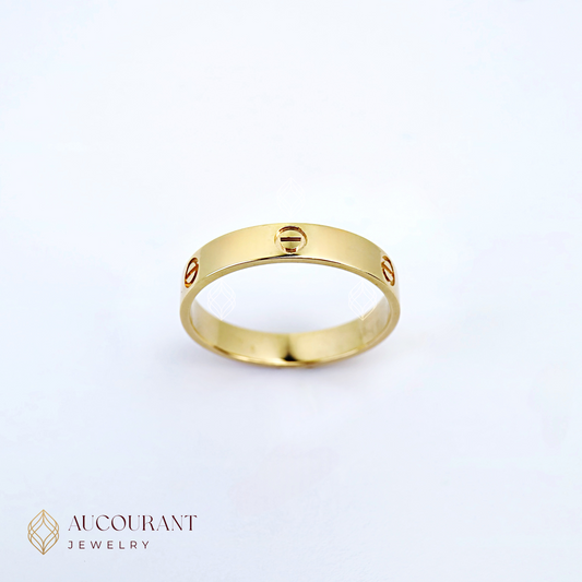 Cincin Emas model Baut Kartir RG(Bold Affection). Emas Rose Gold 17K