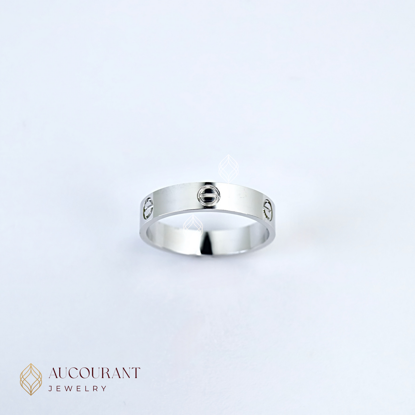 Cincin Emas model Baut Kartir WG(Bold Affection). Emas White Gold 17K