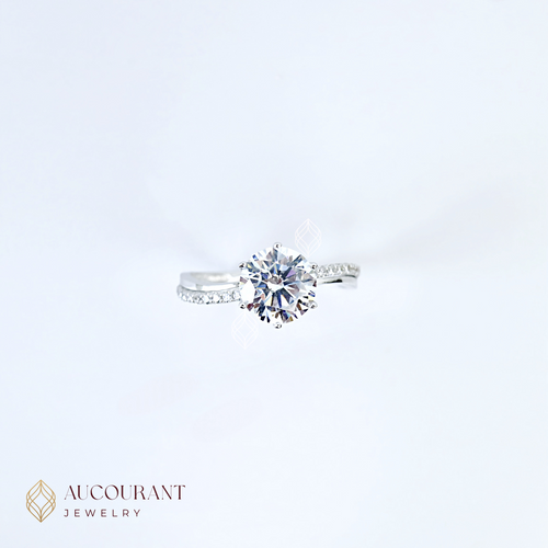 Aurora White Gold Ring 17K