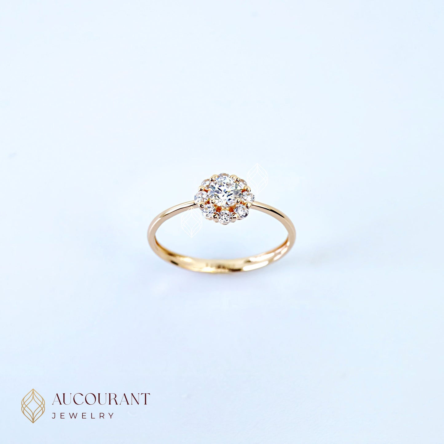 Cincin Emas model Solitaire. Emas Rose Gold 17K
