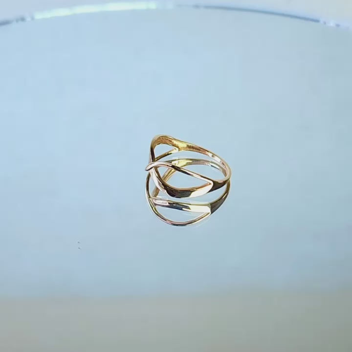 Lyra Rose Gold Ring 17K