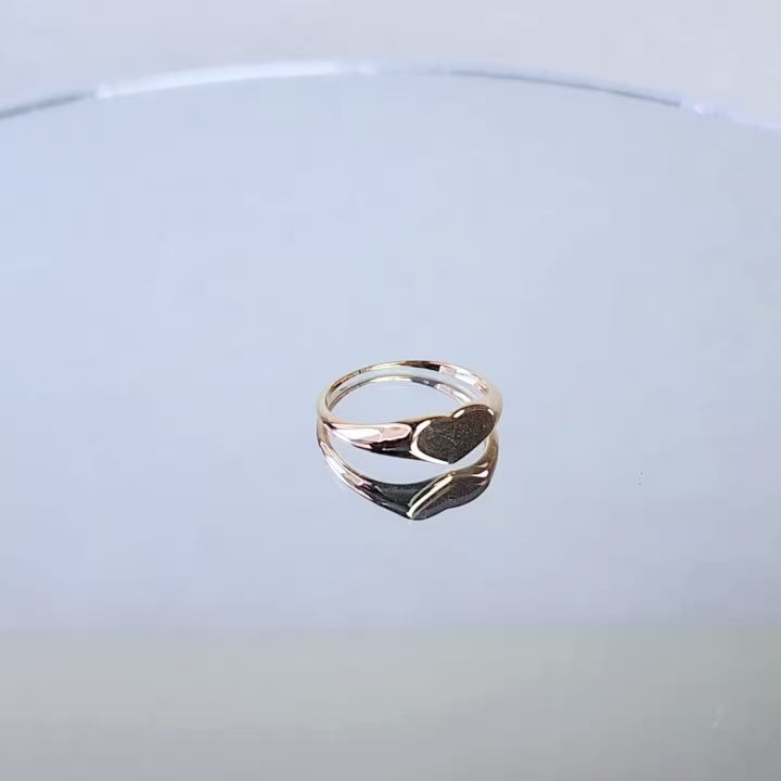 Calla Rose Gold Ring 17K