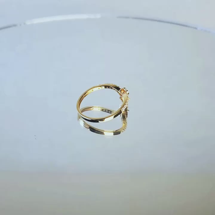 Rhea Rose Gold Ring 16K